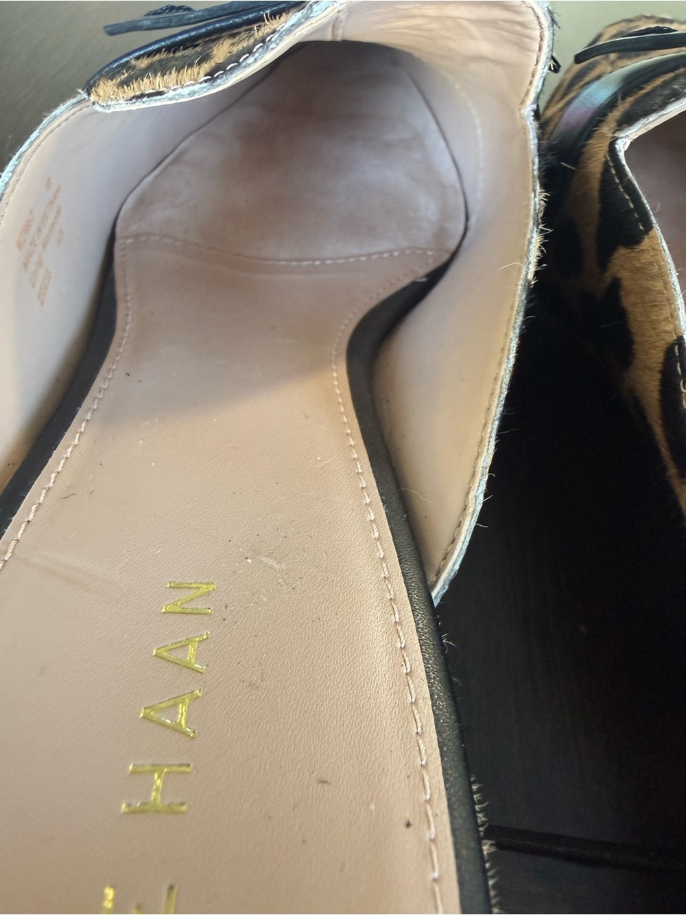 Cole Haan Leopard Calf Hair Mules - NWOT β¨ - Picture 4 of 7